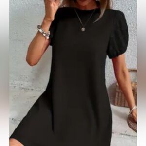 Black mini dress
